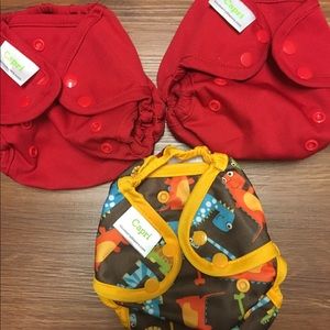 3 Blueberry Capri Size 1 Diaper Covers